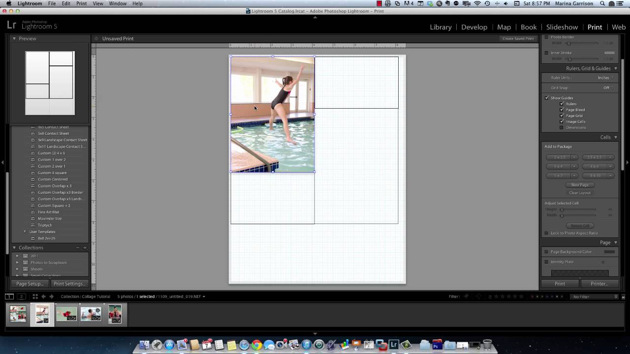 Image result for All approximately Lightroom print templates and crop guides
