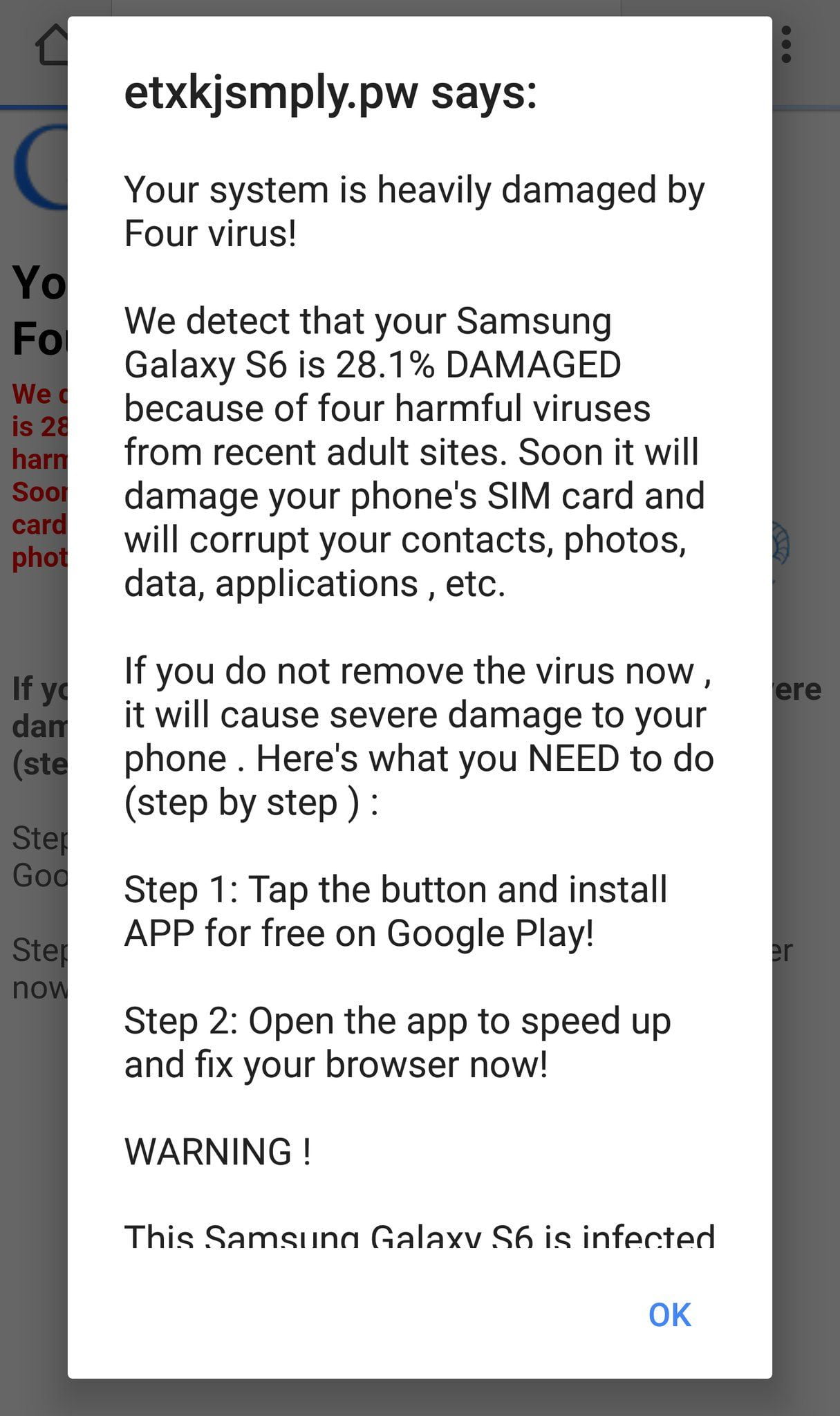 Image result for Remove the Your Computer is heavily damaged Scam