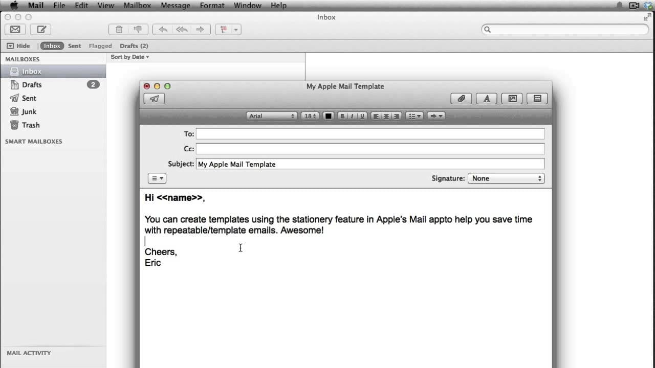 Image result for How to create templates for Apple Mail
